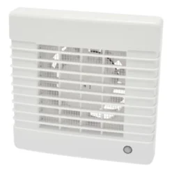 Sanivesk Inbouwventilator Standaard Met Timer Wit Ø 100 Mm