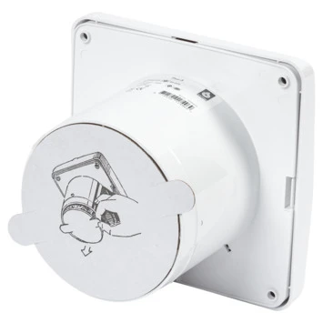 Sanivesk Stille Inbouwventilator Standaard Met Timer Wit Ø 100 Mm 2 Sanivesk Stille Inbouwventilator Standaard Met Timer Wit Ø 100 Mm - Afbeelding 2