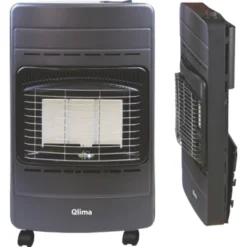 Qlima Gasrolkachel GH342 RV Zwart