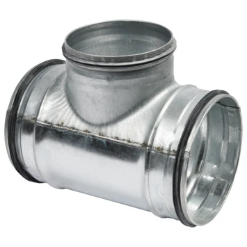 Sanivesk Spiraalbuis 90° T-stuk Ø 125 X 100 X 125 Mm 1 Sanivesk Spiraalbuis 90° T-stuk Ø 125 X 100 X 125 Mm