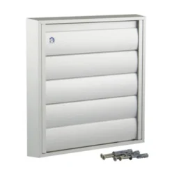 Renson Opbouw Overdrukrooster Met Lamellen ALU 210 X 210 Mm -Warmte And Ventilatie Winkel 123 1411