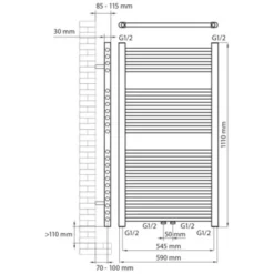 Haceka Designradiator Gobi Wit 565 Watt 111x59 Cm 5 Haceka Designradiator Gobi Wit 565 Watt 111x59 Cm -Warmte And Ventilatie Winkel 123 142