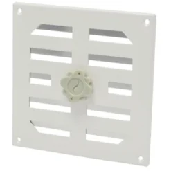 Sanivesk Afsluitbaar Schuifrooster Aluminium Wit 15,5x15,5 Cm