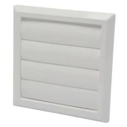 Sanivesk Overdrukrooster Met Lamellen Wit Ø 150/160 Mm