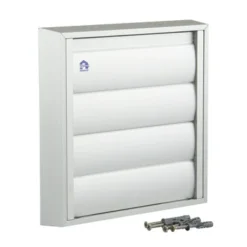 Renson Opbouw Overdrukrooster Met Lamellen ALU 173 X 173 Mm -Warmte And Ventilatie Winkel 123 1437