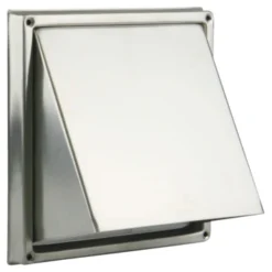 Renson Inbouw Overdrukrooster Met Kap RVS Ø 125 Mm