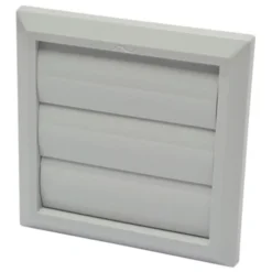 Sanivesk Overdrukrooster Met Lamellen Grijs Ø 100/125 Mm