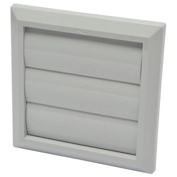 Sanivesk Overdrukrooster Met Lamellen Grijs Ø 100/125 Mm 1 Sanivesk Overdrukrooster Met Lamellen Grijs Ø 100/125 Mm