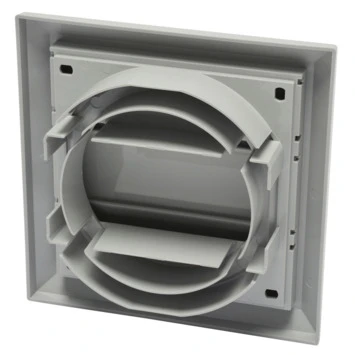 Sanivesk Overdrukrooster Met Lamellen Grijs Ø 100/125 Mm 2 Sanivesk Overdrukrooster Met Lamellen Grijs Ø 100/125 Mm - Afbeelding 2