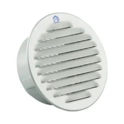 Renson Ventilatierooster Inbouw Rond ALU Grijs RAL ø100 Mm