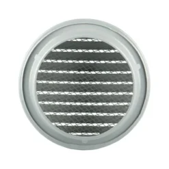 Renson Ventilatierooster Inbouw Rond ALU Grijs RAL ø100 Mm -Warmte And Ventilatie Winkel 123 1456