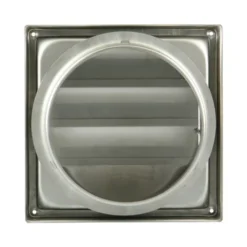 Renson Inbouw Overdrukrooster Met Lamellen RVS Ø 150 Mm -Warmte And Ventilatie Winkel 123 1461