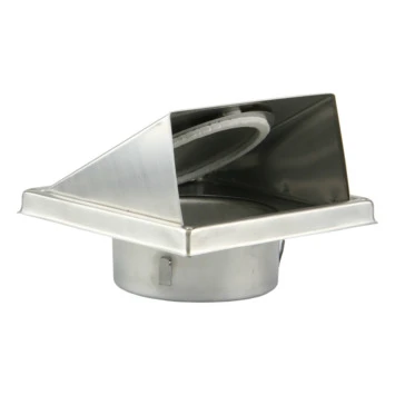 Renson Inbouw Overdrukrooster Met Kap RVS Ø 100 Mm 1 Renson Inbouw Overdrukrooster Met Kap RVS Ø 100 Mm