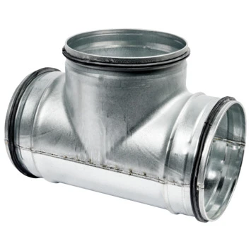 Sanivesk Spiraalbuis 90° T-stuk Ø 125 Mm 1 Sanivesk Spiraalbuis 90° T-stuk Ø 125 Mm