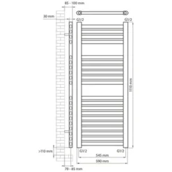 Haceka Designradiator Sinai Satijn Grijs 566 Watt 111x59 Cm 5 Haceka Designradiator Sinai Satijn Grijs 566 Watt 111x59 Cm -Warmte And Ventilatie Winkel 123 290