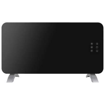 Paneel Verwarming 1500W Zwart Glas 2 Paneel Verwarming 1500W Zwart Glas - Afbeelding 2