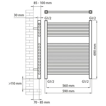 Haceka Designradiator Sahara Wit 394 Watt 69x59 Cm 4 Haceka Designradiator Sahara Wit 394 Watt 69x59 Cm - Afbeelding 4