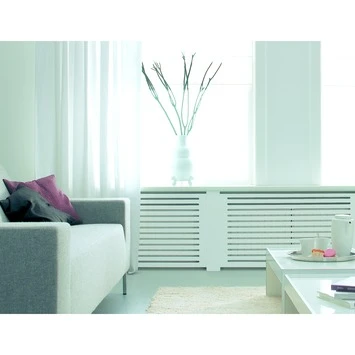 CanDo Radiatorpaneel Chester Wit MDF 60x60 Cm 3 CanDo Radiatorpaneel Chester Wit MDF 60x60 Cm - Afbeelding 3