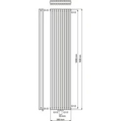 Haceka Designradiator Mojave Antraciet 184x38 Cm 6 Haceka Designradiator Mojave Antraciet 184x38 Cm -Warmte And Ventilatie Winkel 123 584