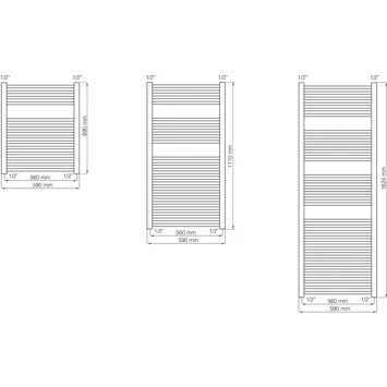 Haceka Designradiator Sinai Wit 367 Watt 69x59 Cm 2 Haceka Designradiator Sinai Wit 367 Watt 69x59 Cm - Afbeelding 2