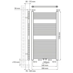 Haceka Designradiator Gobi Zwart 565 Watt 111x59 Cm 5 Haceka Designradiator Gobi Zwart 565 Watt 111x59 Cm -Warmte And Ventilatie Winkel 123 661