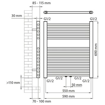 Haceka Designradiator Gobi Goud Structuur 368 Watt 69x59 Cm 2 Haceka Designradiator Gobi Goud Structuur 368 Watt 69x59 Cm - Afbeelding 2