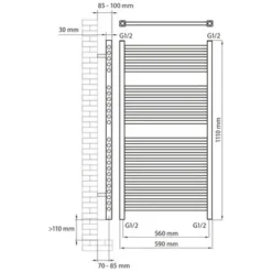 Haceka Designradiator Sahara Wit 627 Watt 110x59 Cm 7 Haceka Designradiator Sahara Wit 627 Watt 110x59 Cm -Warmte And Ventilatie Winkel 123 892