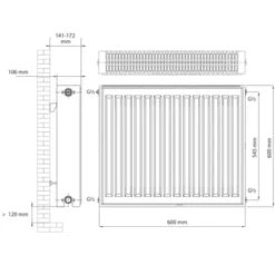 Haceka Paneelradiator Imago Duo Wit 935 Watt 60x60 Cm -Warmte And Ventilatie Winkel 123 911