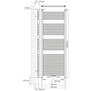 Haceka Designradiator Gobi Creme Structuur 829 Watt 162x59 Cm 2 Haceka Designradiator Gobi Creme Structuur 829 Watt 162x59 Cm - Afbeelding 2
